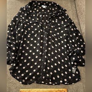 Old Navy Sheer 1/4 sleeve blouse